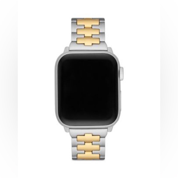 Tory Burch Silver and Gold Women's Watch Band for Apple Watch - Picture 1 of 5